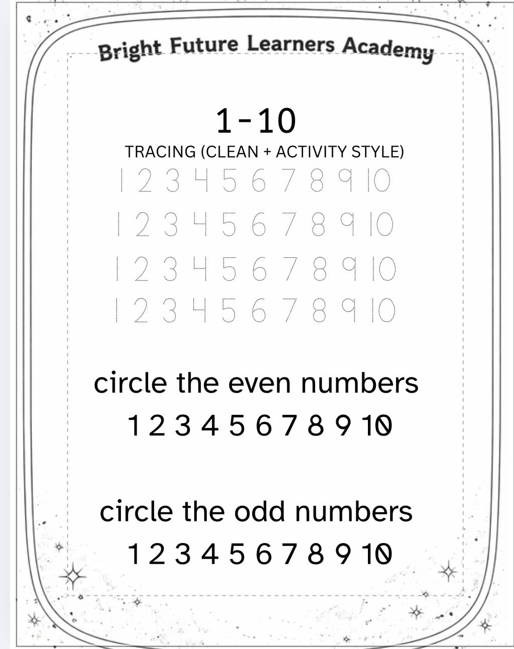 My first numbers 1-100 Workbook for kids ages 3-7 (digital download)