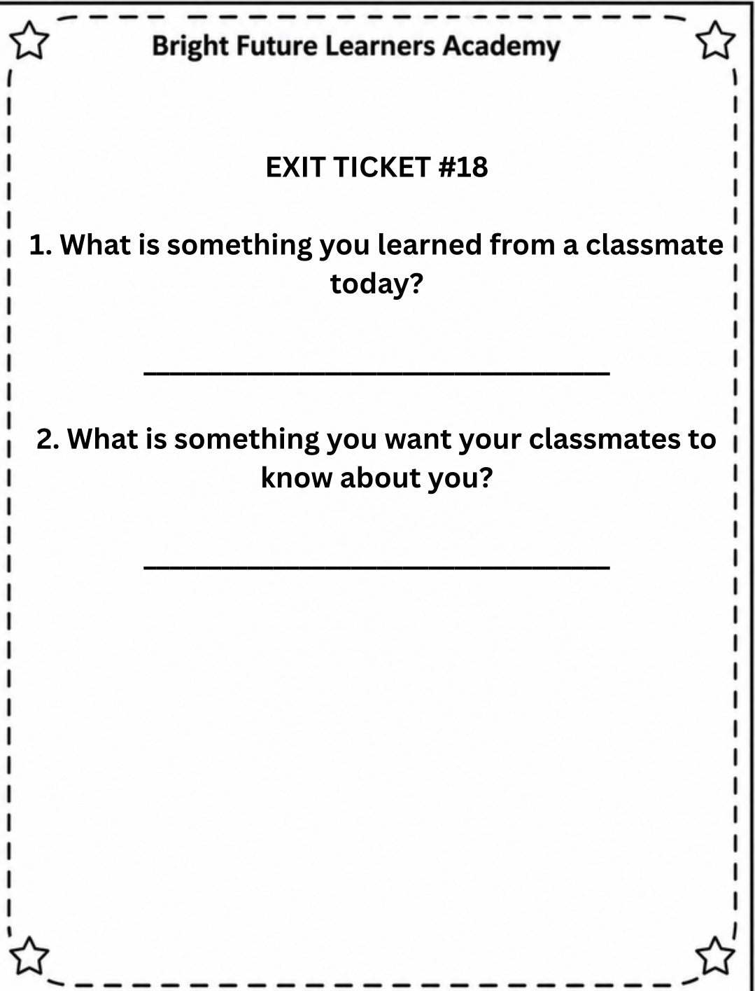 50 High School Exit Tickets Printable Bundle (digital download)