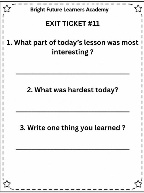 50 High School Exit Tickets Printable Bundle (digital download)